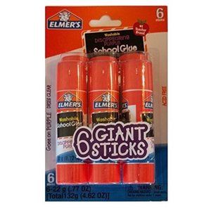 Elmer's 6ct Giant Washable Glue Sticks Disappearing